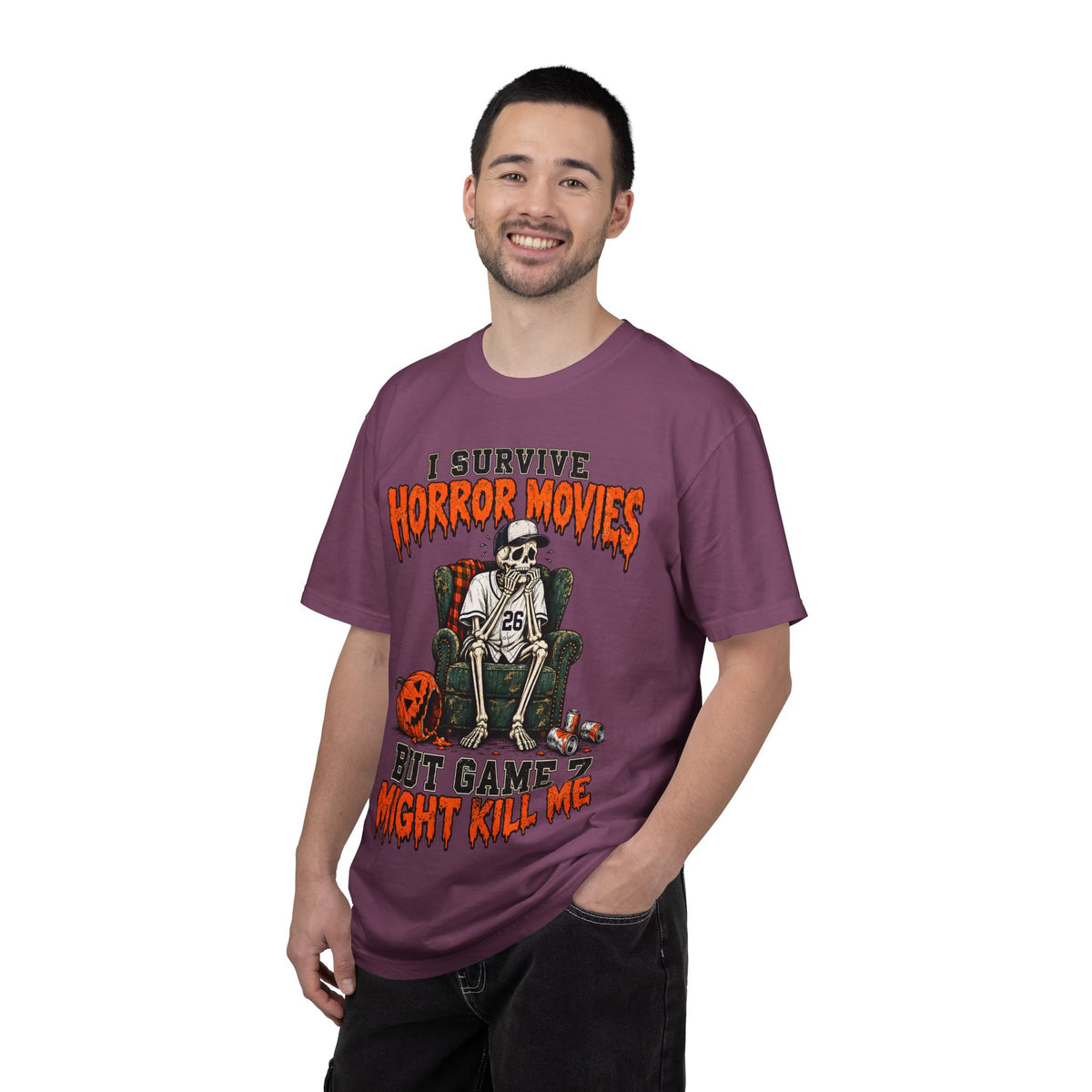 Horror Movies Game 7 Baseball Comfort Colors T-Shirt