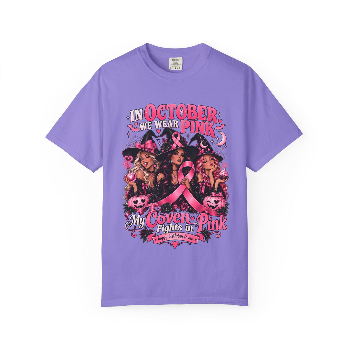 In October We Wear Pink My Coven Fights in Pink Tee