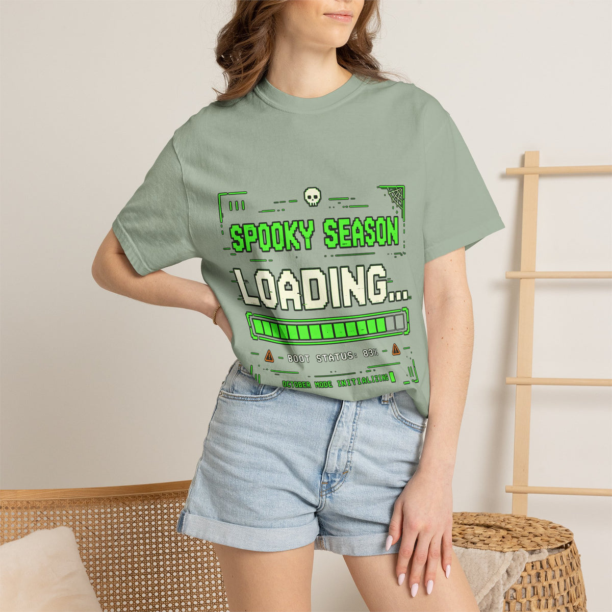Spooky Season Loading Gamer Halloween Comfort Colors Tee
