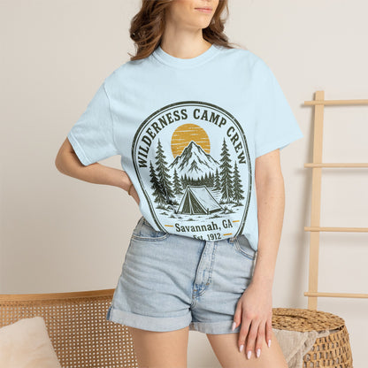 Wilderness Camp Crew Savannah GA Comfort Colors Tee