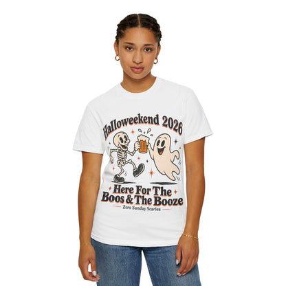 Halloweekend 2026 Boos & Booze Comfort Colors Tee