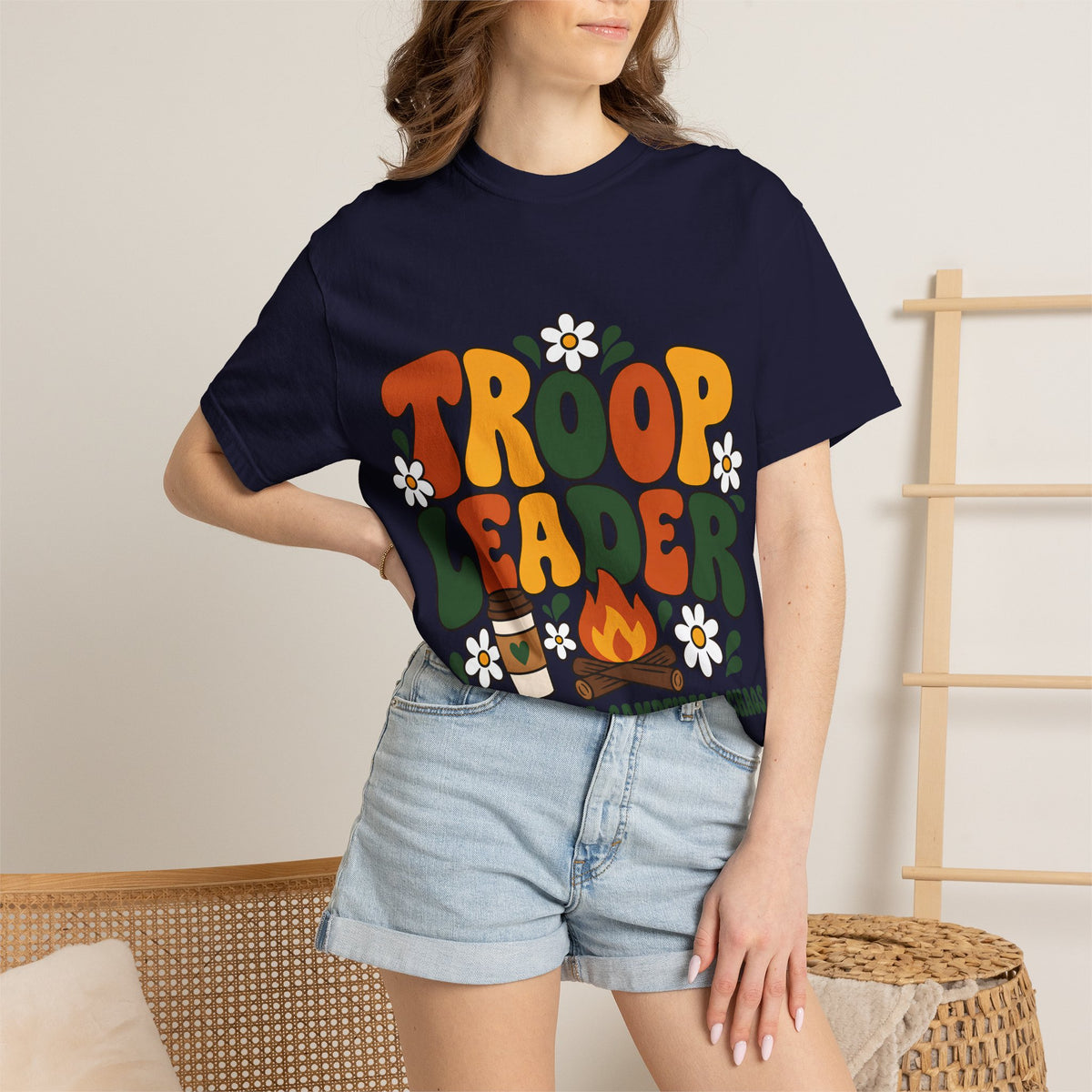 Troop Leader Coffee Campfires Chaos Comfort Colors Tee
