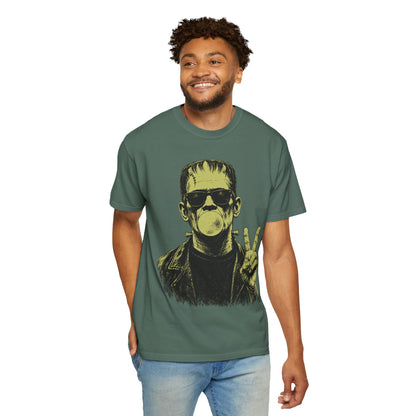 Frankenstein Bubblegum Peace Sign Comfort Colors T-Shirt
