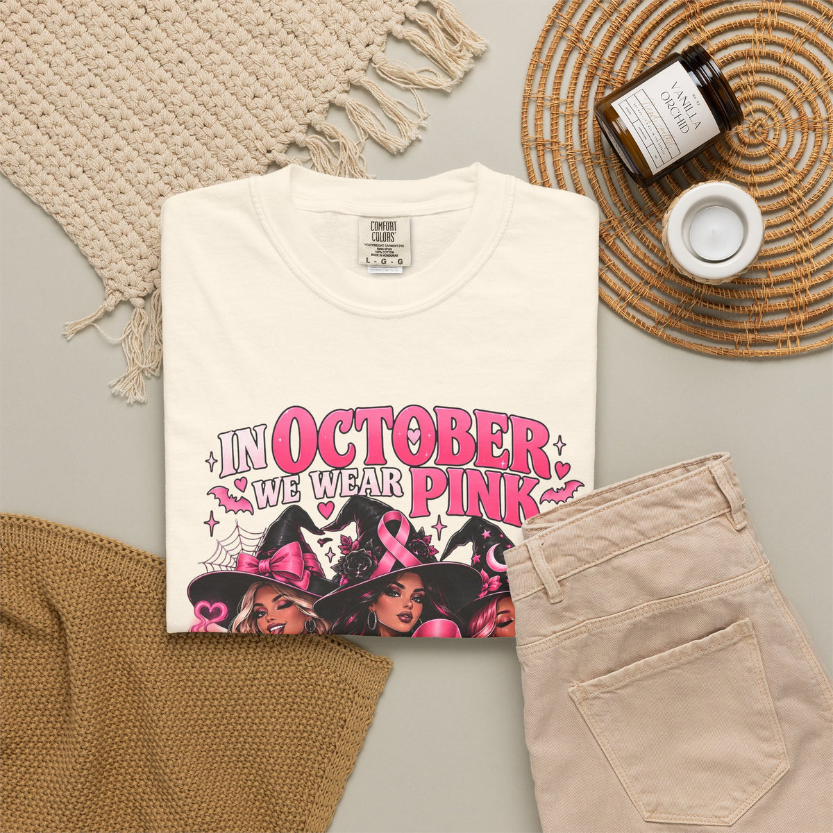 In October We Wear Pink My Coven Fights in Pink Tee