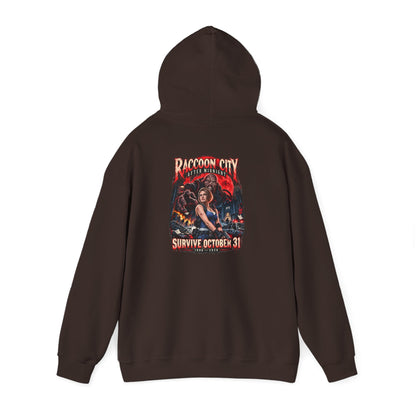 Raccoon City After Midnight Halloween Gildan 18500 Hoodie