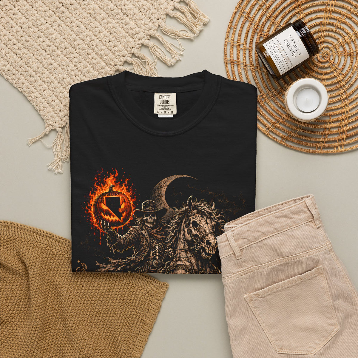 The 1864 Horseman Carson City Halloween Comfort Colors Tee