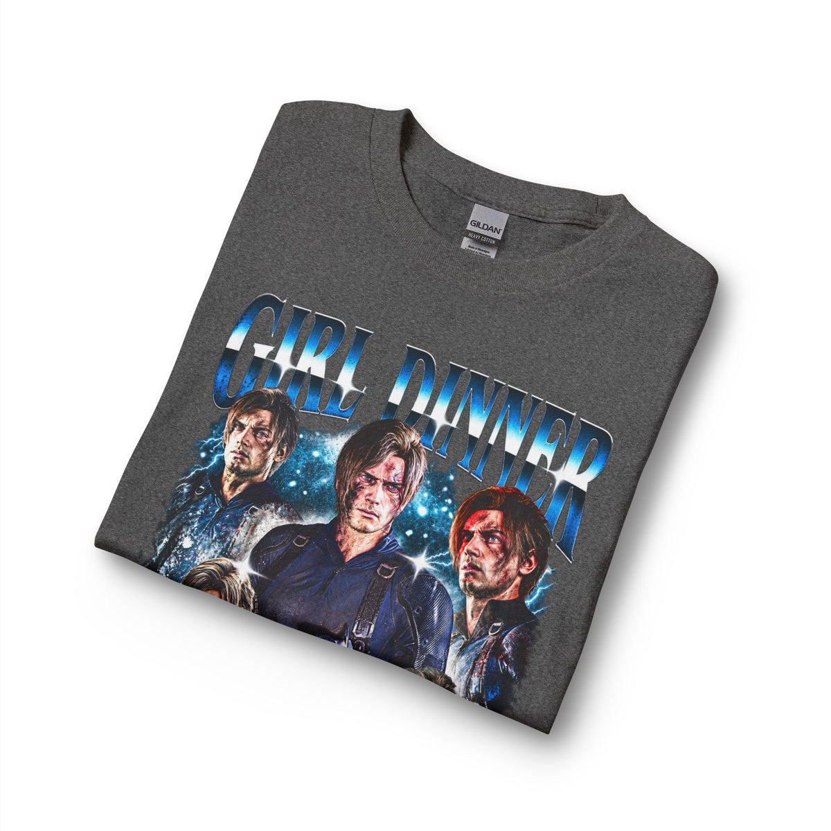 Girl Dinner Survival Horror Gildan Heavy Cotton Long Sleeve Tee