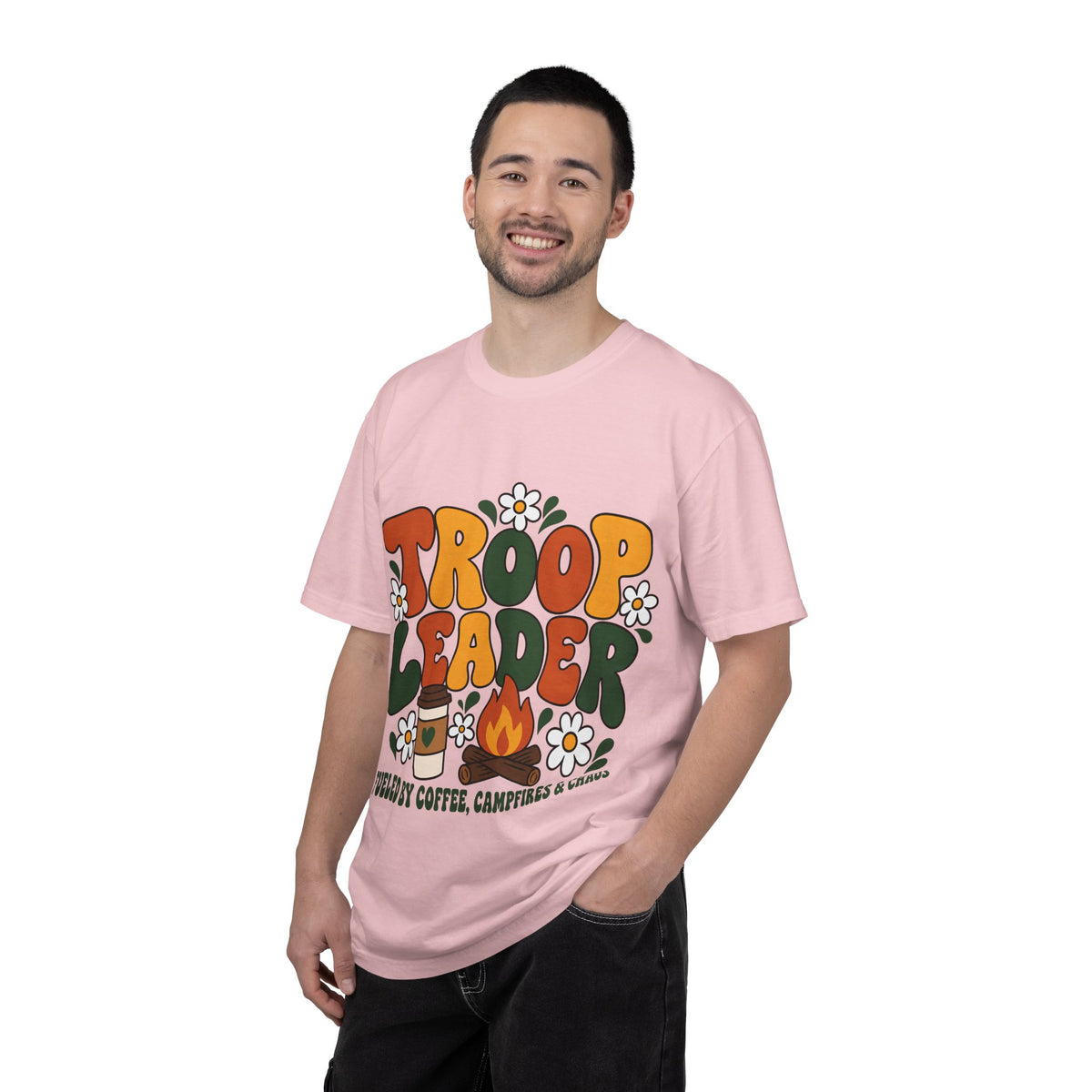 Troop Leader Coffee Campfires Chaos Comfort Colors Tee