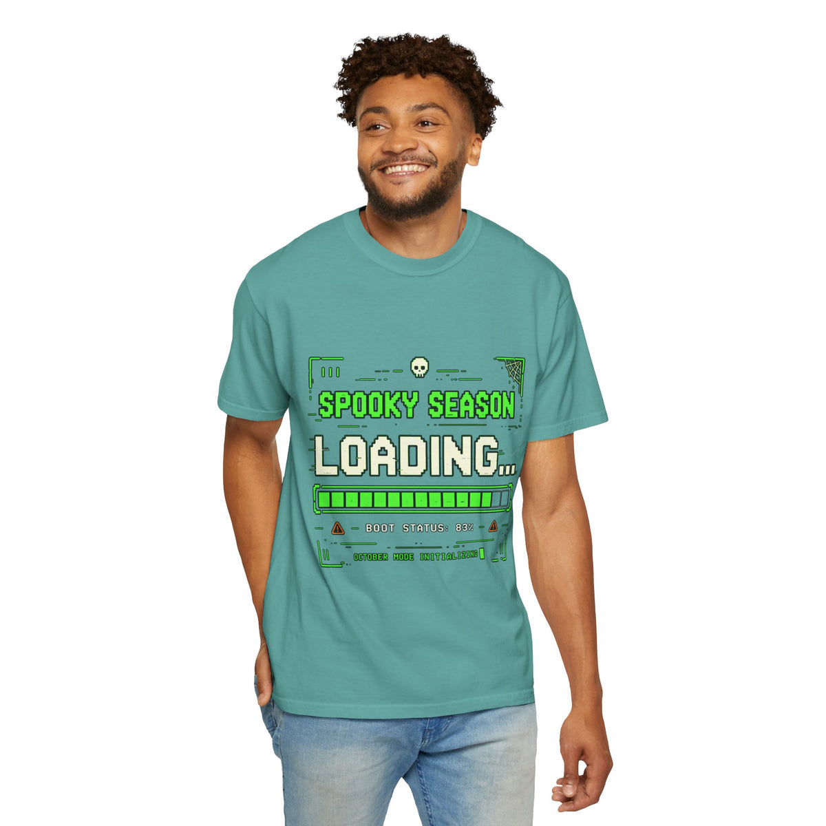 Spooky Season Loading Gamer Halloween Comfort Colors Tee