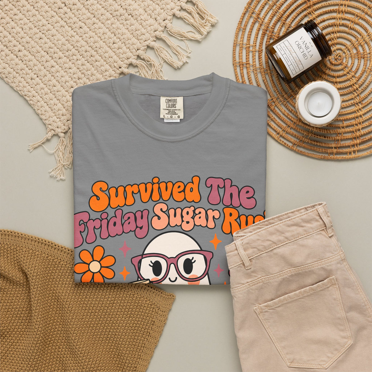 Friday Sugar Rush Halloween 2026 Comfort Colors Tee