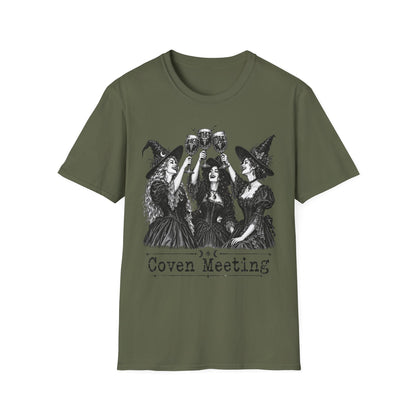 Coven Meeting Witch Wine T-Shirt