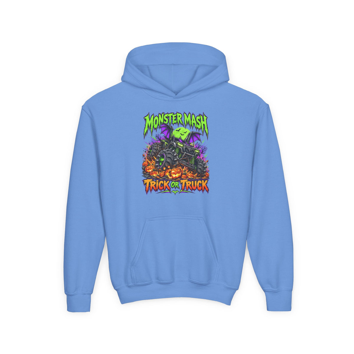 Monster Mash Trick or Truck Youth Halloween Hoodie
