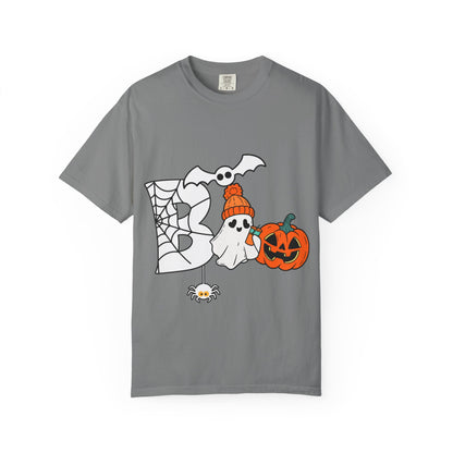 Cute Ghost Pumpkin Cozy Halloween Comfort Colors T-Shirt