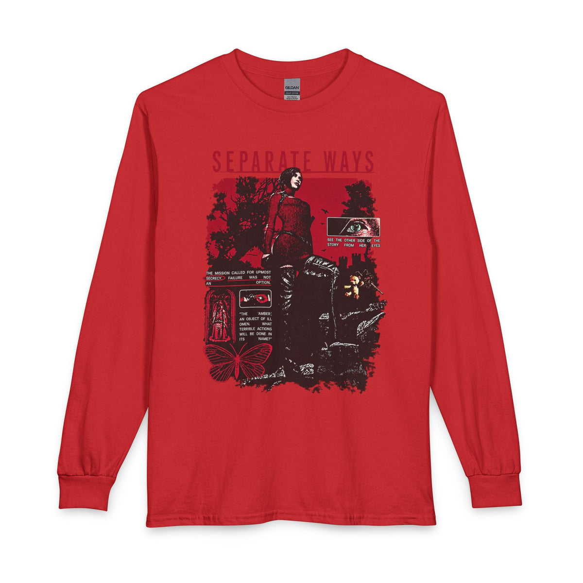 Separate Ways Survival Horror Gildan Heavy Cotton Long Sleeve Tee