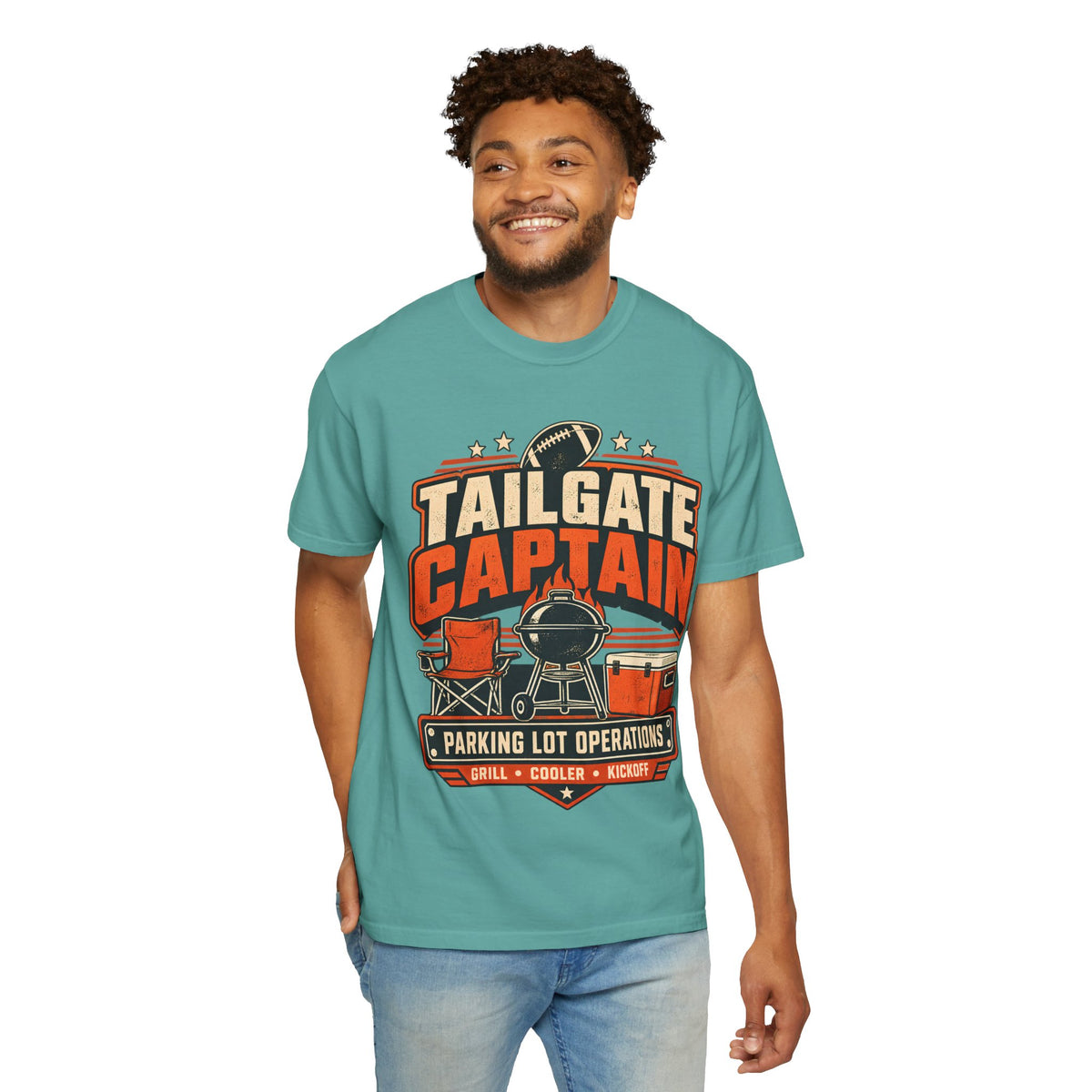 Tailgate Captain Football Game Day Comfort Colors T-Shirt