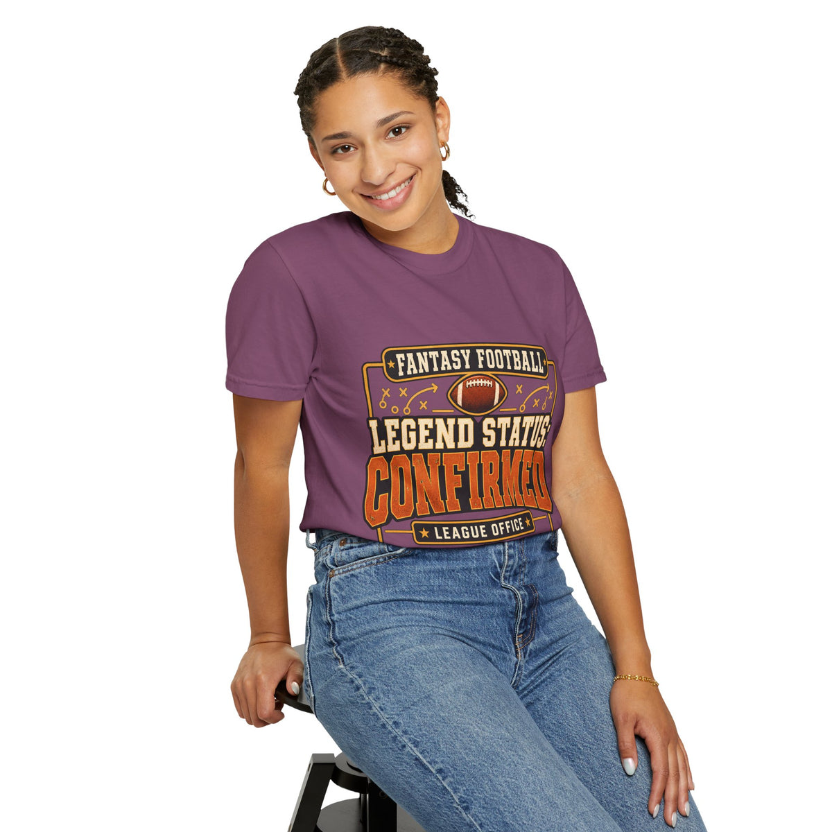 Fantasy Football Legend Status Confirmed Comfort Colors Tee