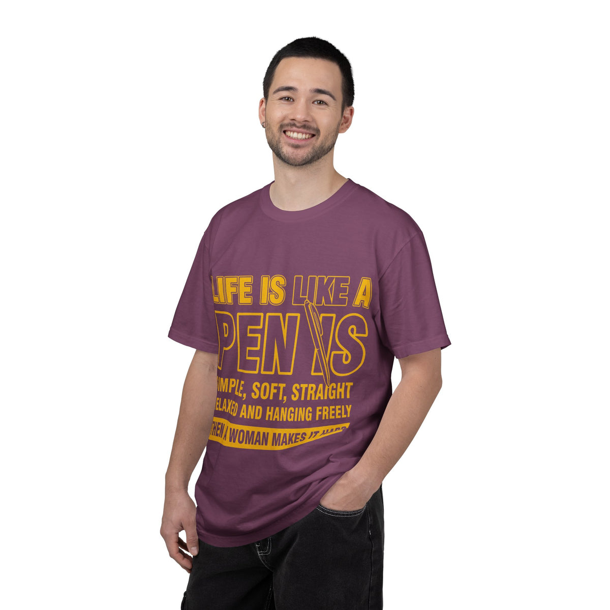 Life Is Like a Penis Adult Humor Comfort Colors T-Shirt