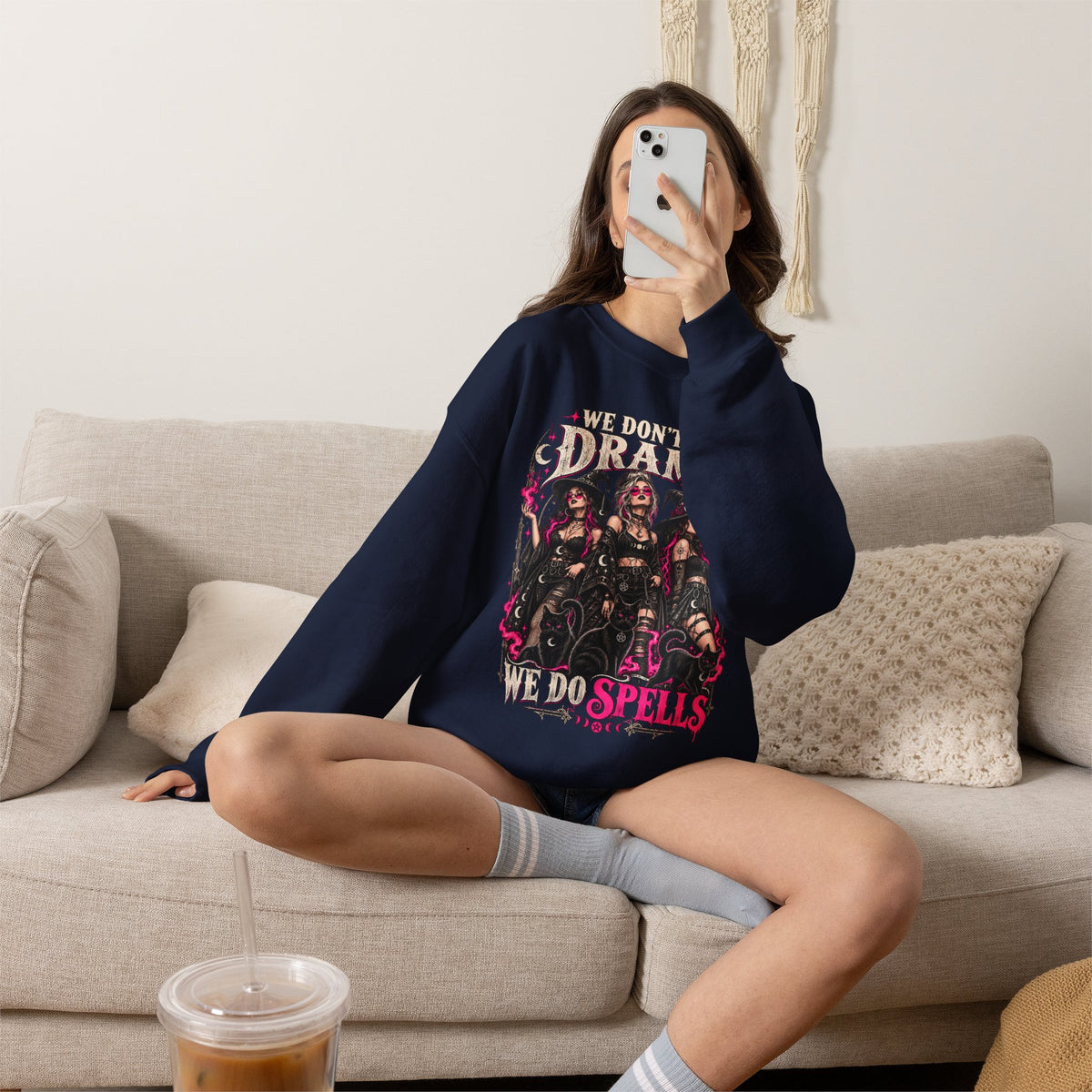 We Don't Do Drama We Do Spells Witch Gildan 18000 Sweatshirt
