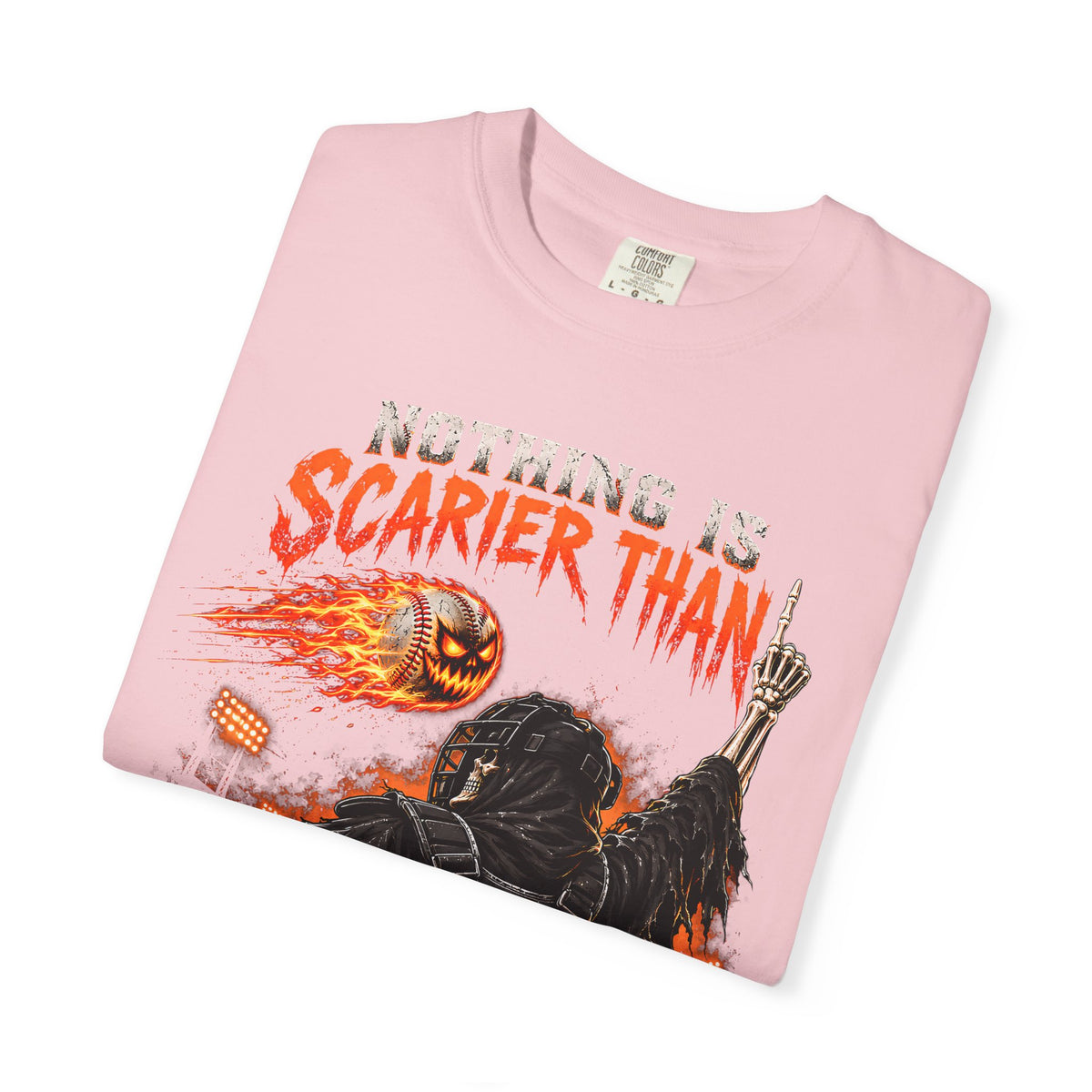 October Baseball Halloween Comfort Colors Graphic T-Shirt