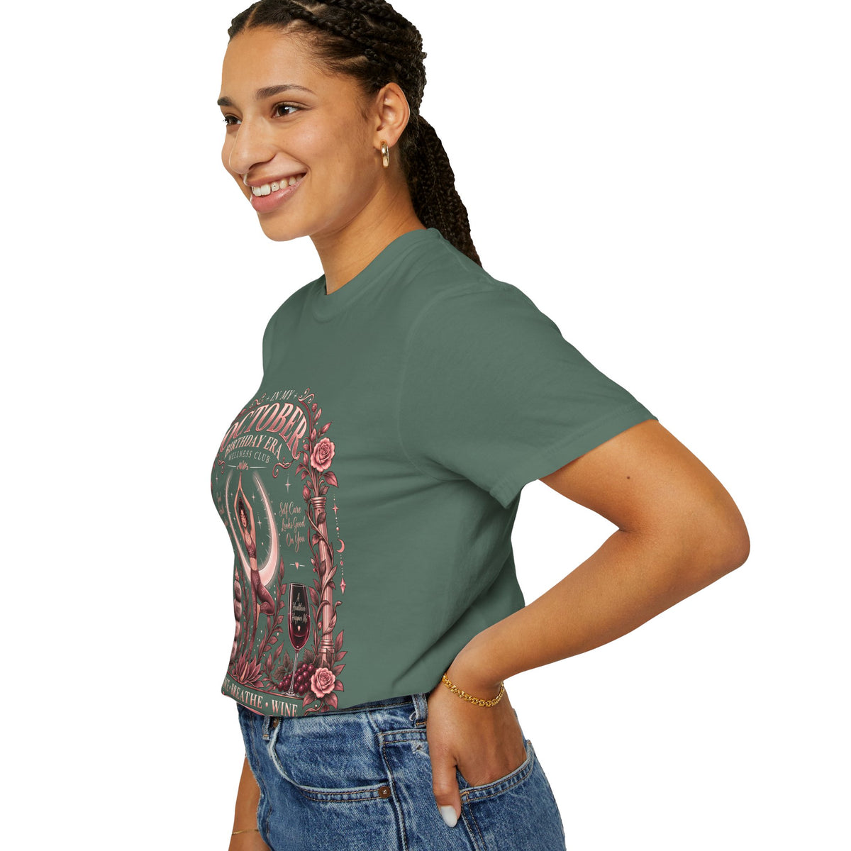 In My October Birthday Era Wellness Club Comfort Colors Tee