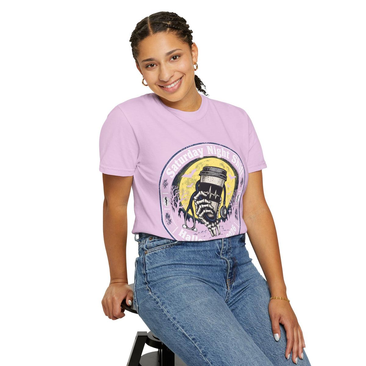 Saturday Night Shift Halloween 2026 Comfort Colors Tee