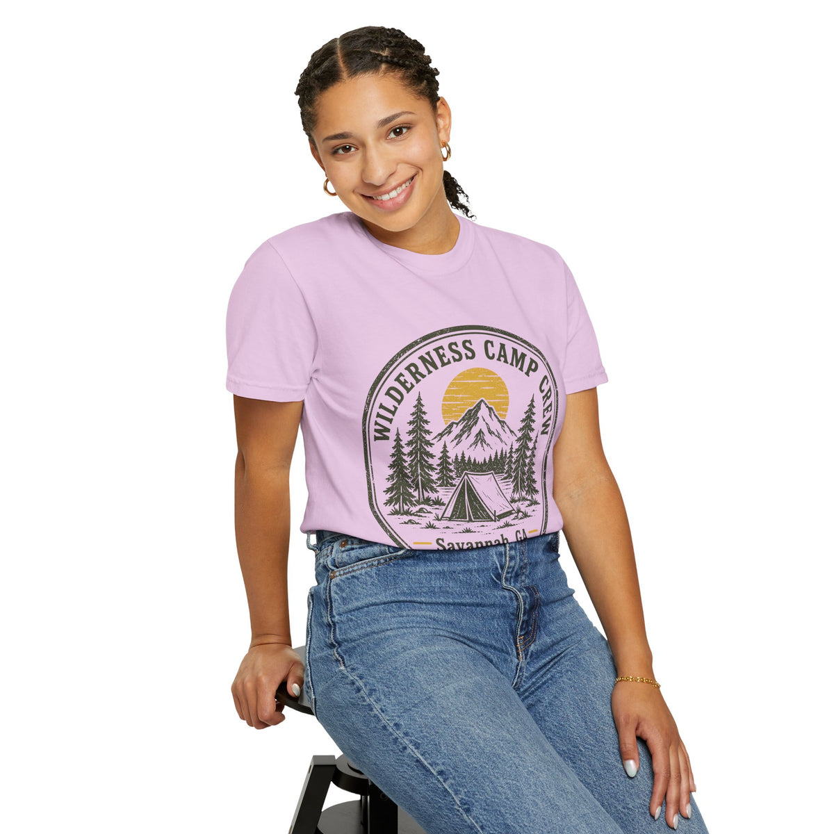 Wilderness Camp Crew Savannah GA Comfort Colors Tee
