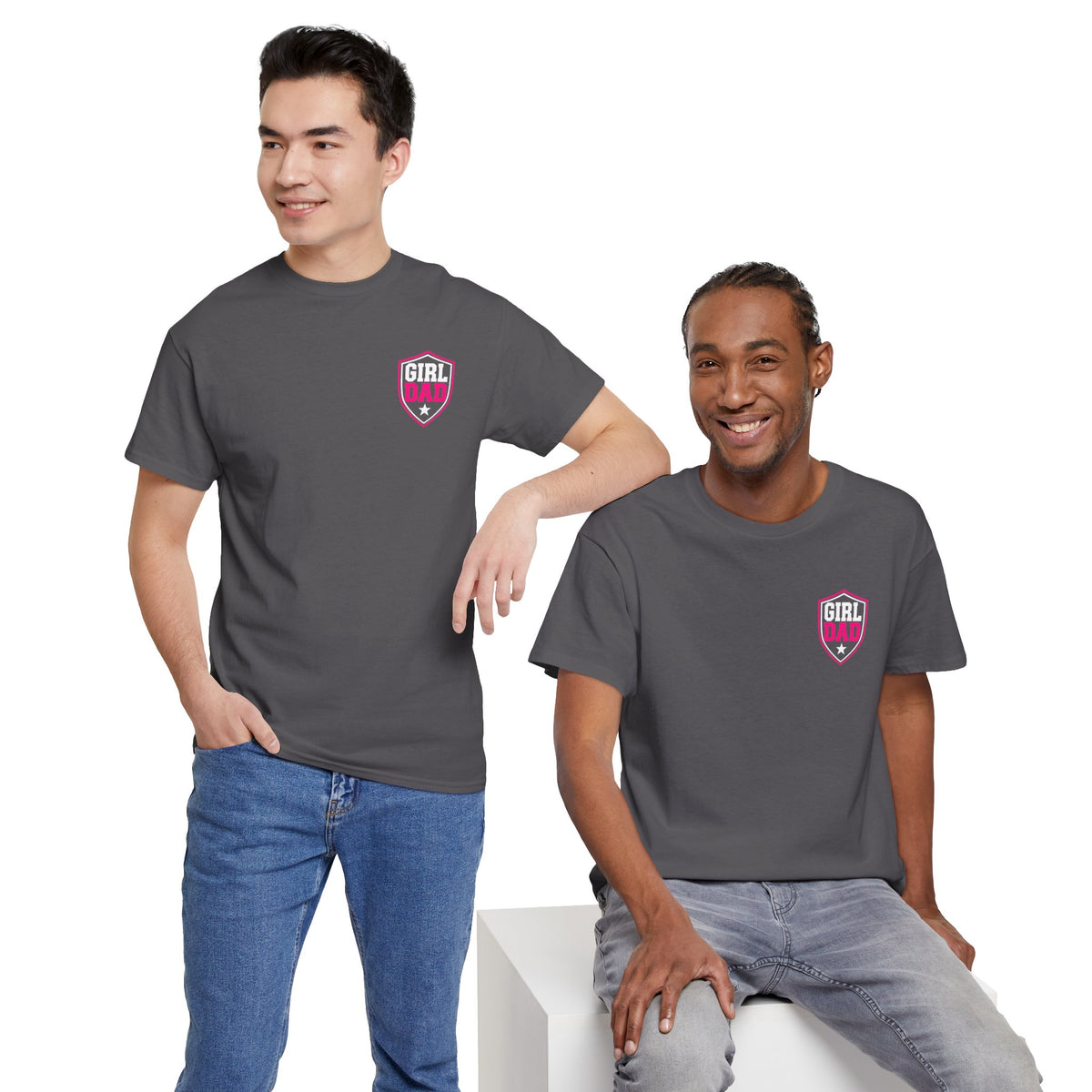 Girl Dad I Raise Strong Girls Graphic Tee