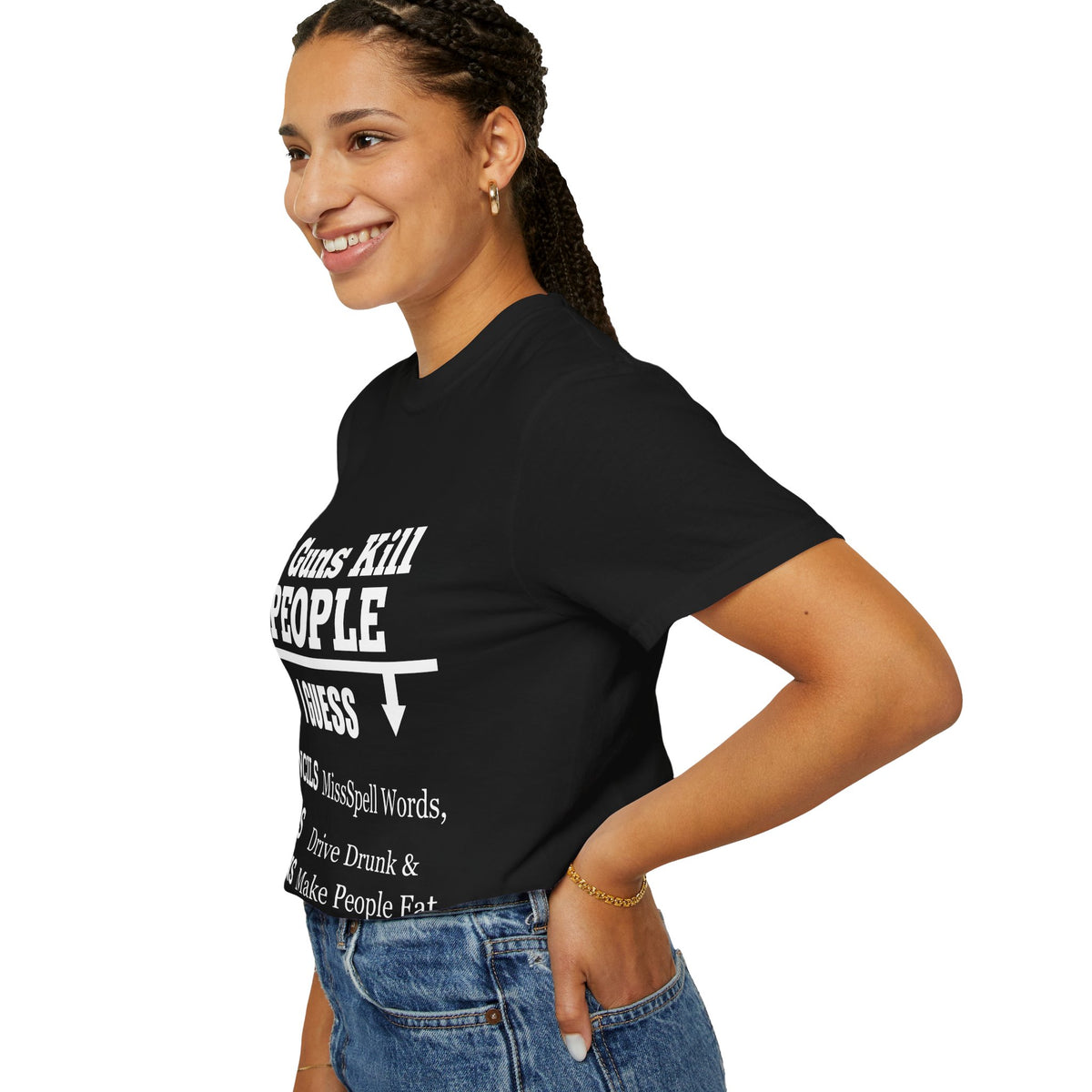 If Guns Kill People Funny Firearm Statement Comfort Colors Tee