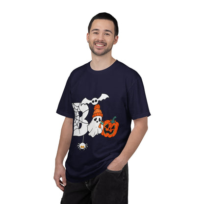 Cute Ghost Pumpkin Cozy Halloween Comfort Colors T-Shirt