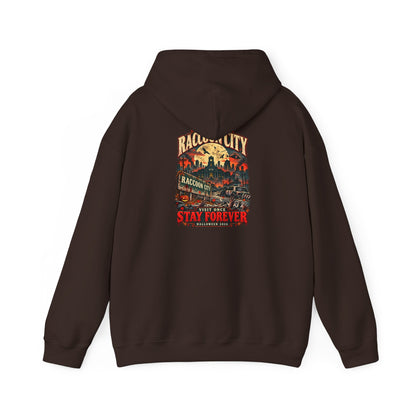 Welcome to Raccoon City Halloween 2026 Gildan 18500 Hoodie