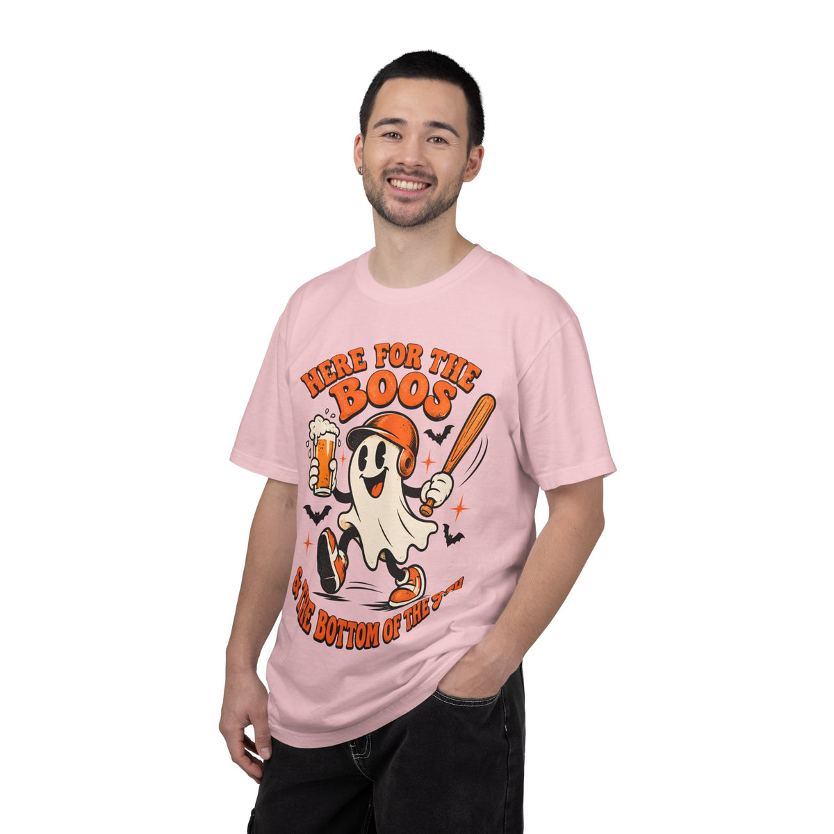 Here for the Boos Baseball Halloween Comfort Colors Tee