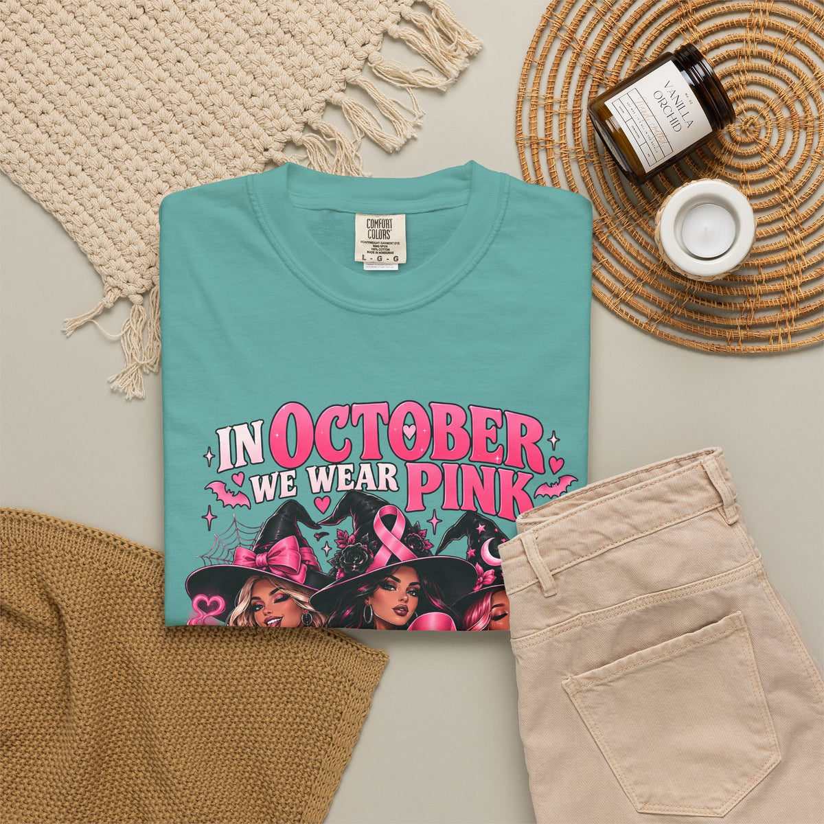 In October We Wear Pink My Coven Fights in Pink Tee