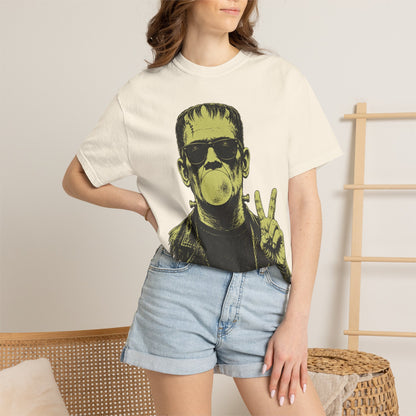 Frankenstein Bubblegum Peace Sign Comfort Colors T-Shirt