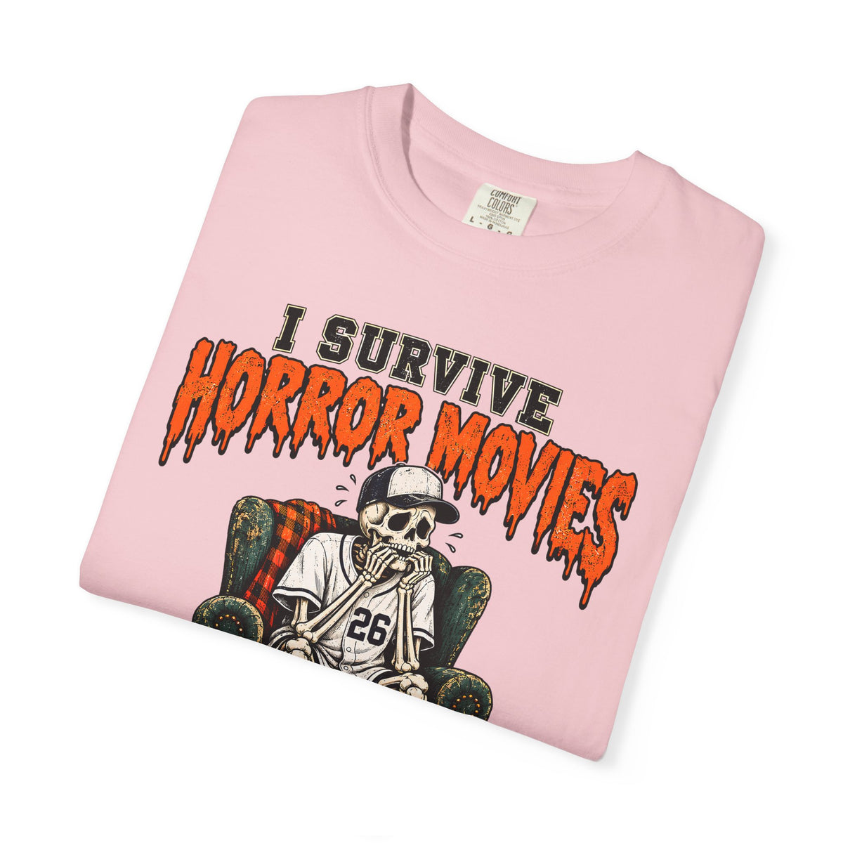 Horror Movies Game 7 Baseball Comfort Colors T-Shirt