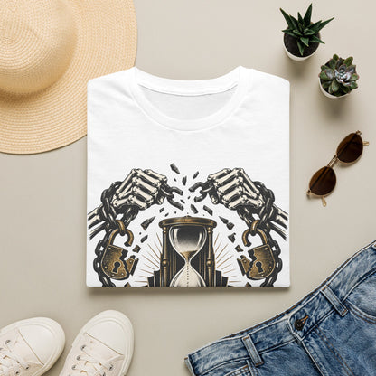 The Final Escape 1926 Shirt – Skeleton Chains Hourglass Art Deco Tee