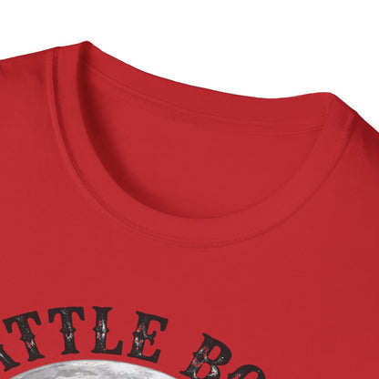 Battle Born Shadow Raised 1864 Shirt – Dark Western Horseman Moon Tee