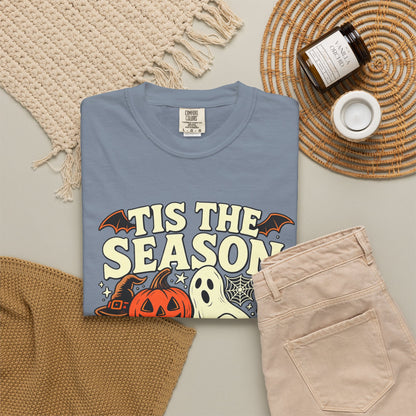 Tis the Season Spooky Halloween Comfort Colors Graphic Tee
