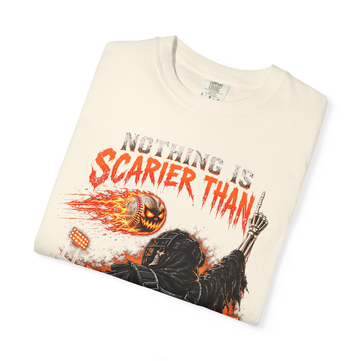 October Baseball Halloween Comfort Colors Graphic T-Shirt