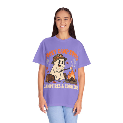 Spooky Camp Squad Campfires & Cobwebs Comfort Colors Tee