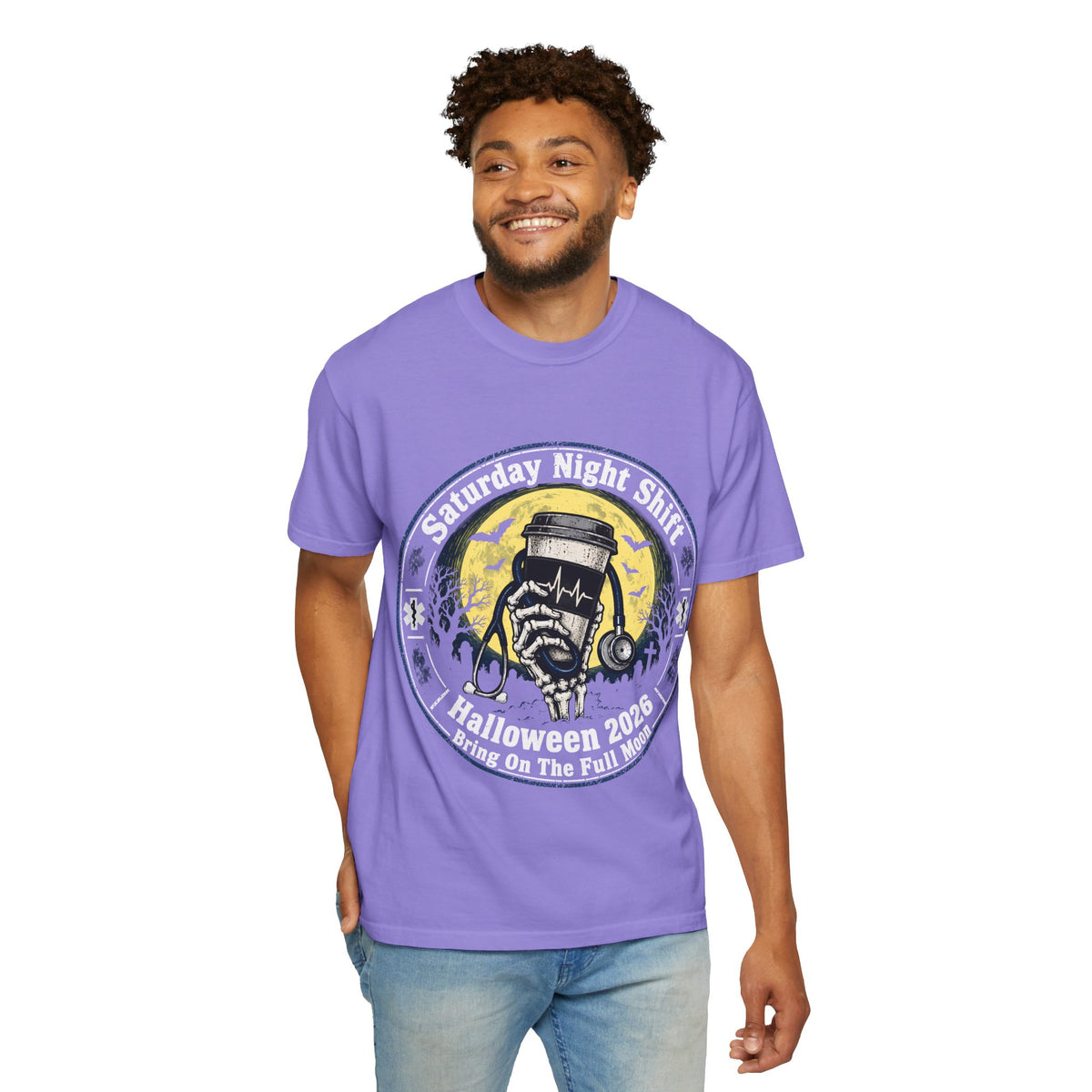 Saturday Night Shift Halloween 2026 Comfort Colors Tee
