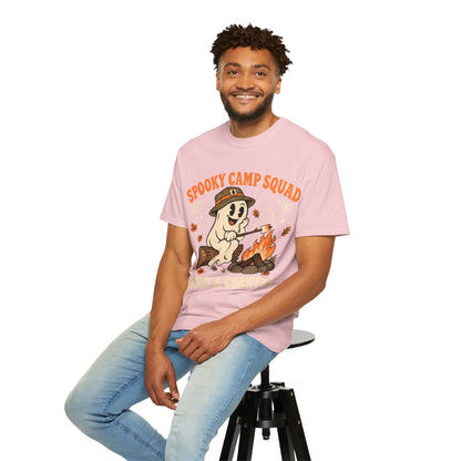 Spooky Camp Squad Campfires & Cobwebs Comfort Colors Tee