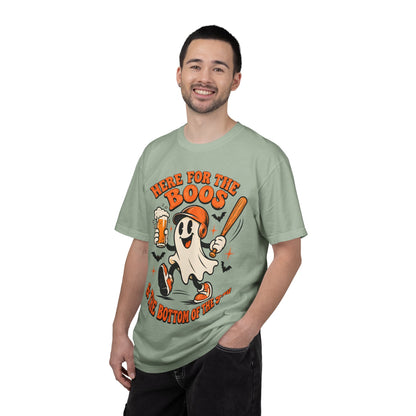 Here for the Boos Baseball Halloween Comfort Colors Tee