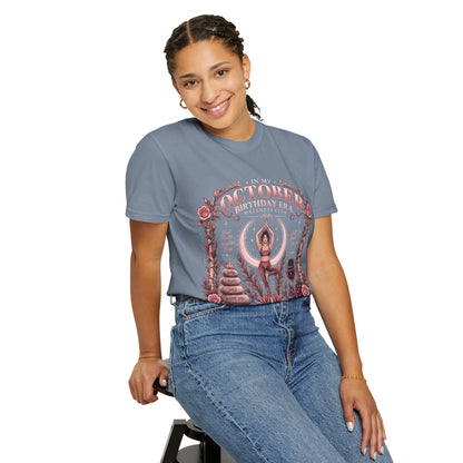 In My October Birthday Era Wellness Club Comfort Colors Tee