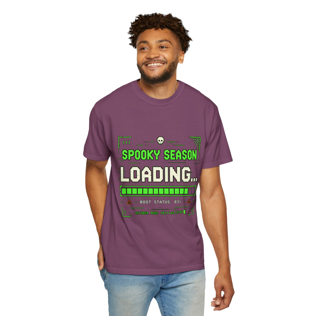 Spooky Season Loading Gamer Halloween Comfort Colors Tee