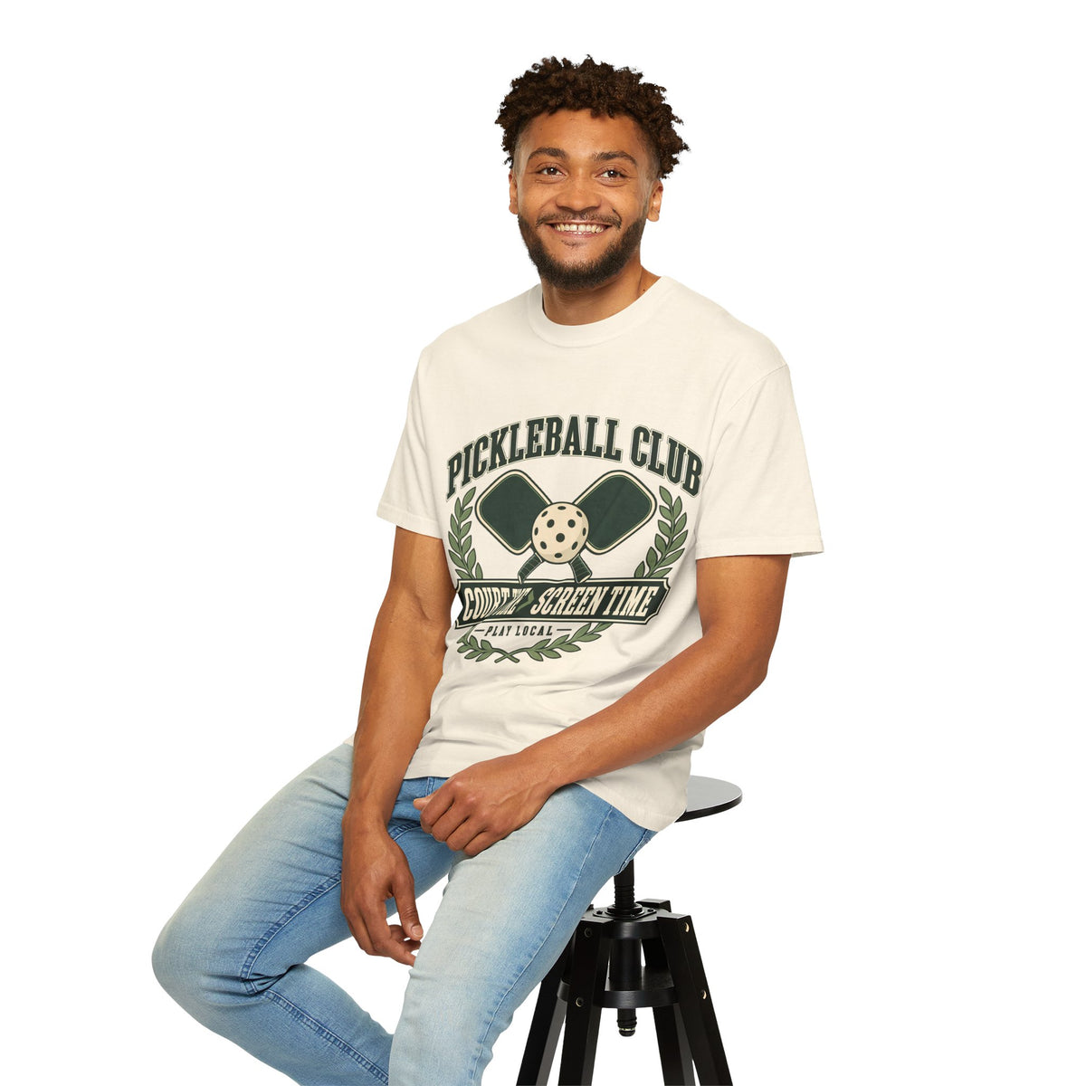Pickleball Club Court Time Over Screen Time Comfort Colors Tee