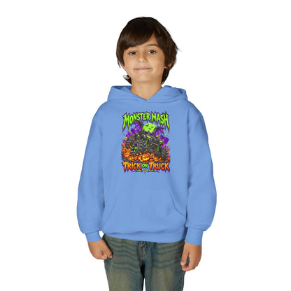 Monster Mash Trick or Truck Youth Halloween Hoodie