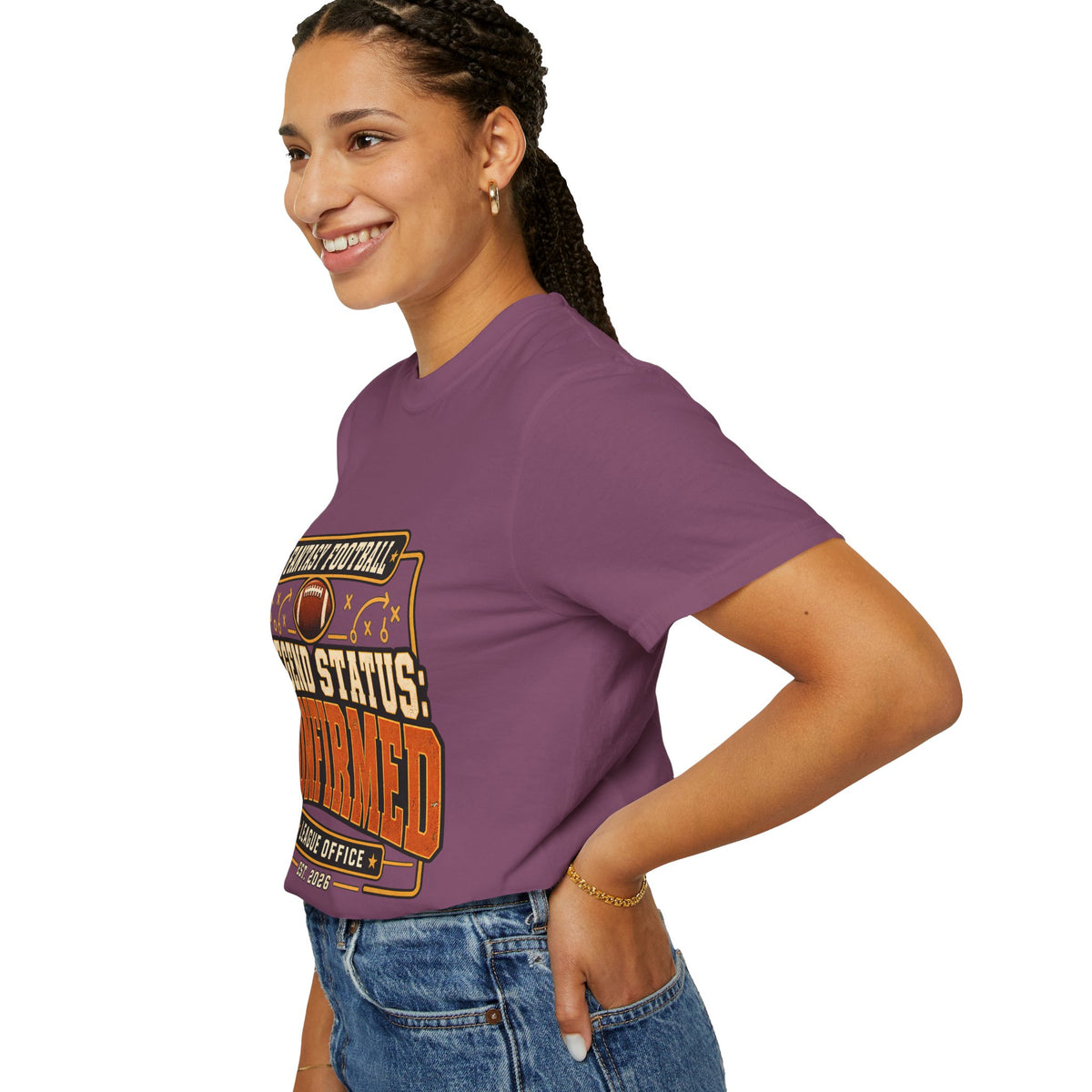 Fantasy Football Legend Status Confirmed Comfort Colors Tee