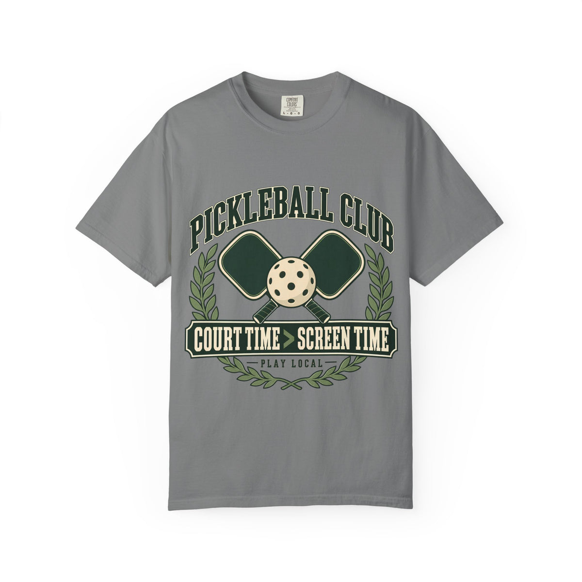 Pickleball Club Court Time Over Screen Time Comfort Colors Tee