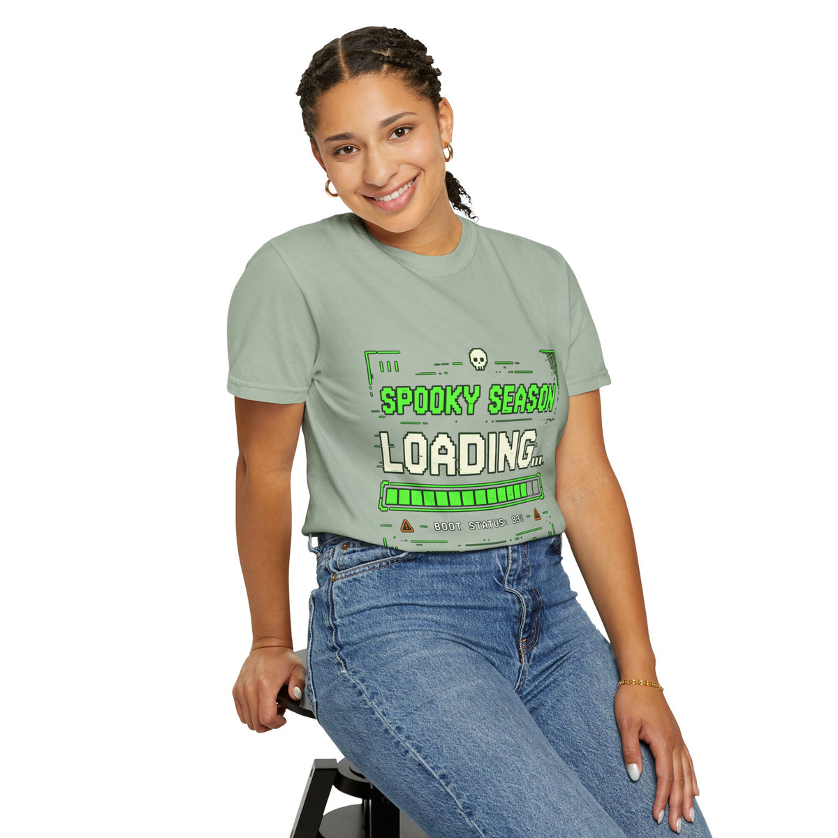 Spooky Season Loading Gamer Halloween Comfort Colors Tee