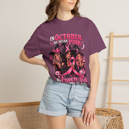 In October We Wear Pink My Coven Fights in Pink Tee